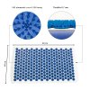 AFH Histamat ABS 2.0 – akupresurní podložka modrá 68×40 cm - přehled rozměrů a elementů