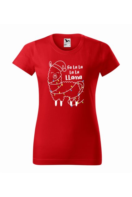 Vánoční tričko Llama