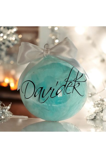 Vánoční ozdoba se jménem pomnenkova