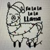 Vánoční sklenička - llama