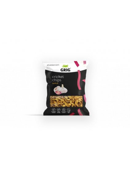 Grig - Cvrččí chipsy Česnek - 70g