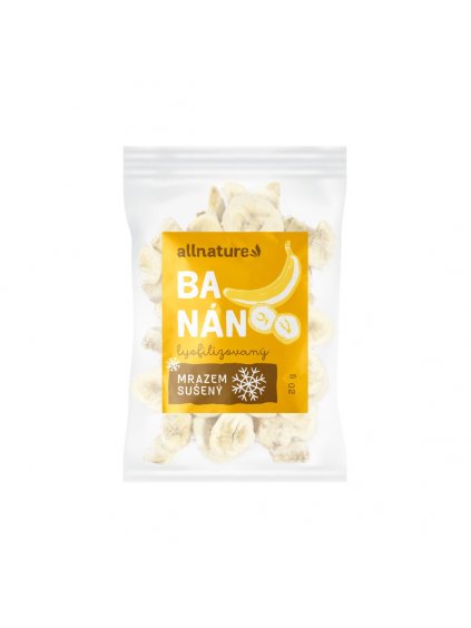 Allnature - Banán sušený mrazem plátky 20 g - po expiraci
