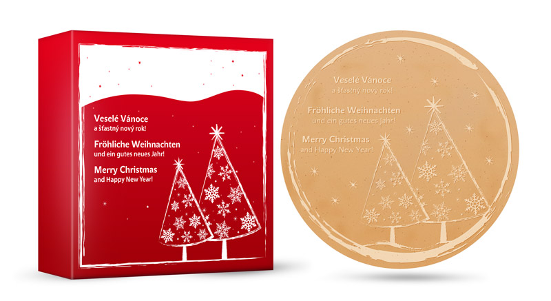 Vánoční oplatky Červené