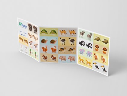 Pexeso trojlist čtverec 210 × 210 mm (Gramáž 135 g, Množství 1000 ks, Typ papíru Křídový lesklý standard)
