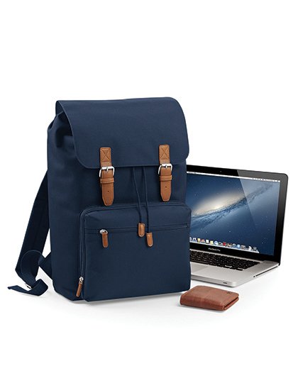 Vintage batoh na notebook (Barva Black, Velikost 30 x 46 x 17 cm)