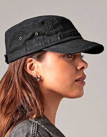 Městská armádní čepice (Barva Vintage Black, Velikost One Size)
