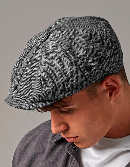 Chlapecká čepice Heritage Baker (Barva Charcoal Herringbone, Velikost S/M)