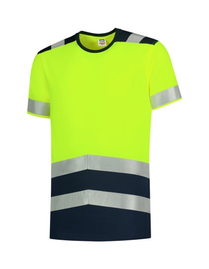 T-Shirt High Vis Bicolor T01 Tričko unisex (Barva fluorescenční oranžová, Velikost S)