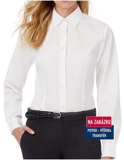 Poplin Shirt Smart Long Sleeve / Women  G_BCSWP63