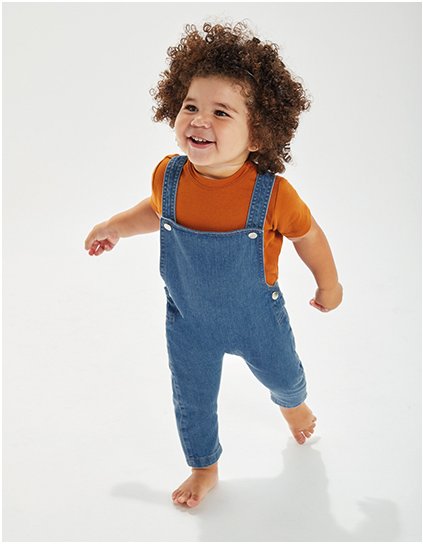 Baby Rocks Denim Dungarees (Barva Denim Blue, Velikost 3-6 months)