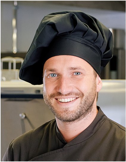 Šéfkuchařský klobouk Chianti (Barva Black, Velikost One Size)