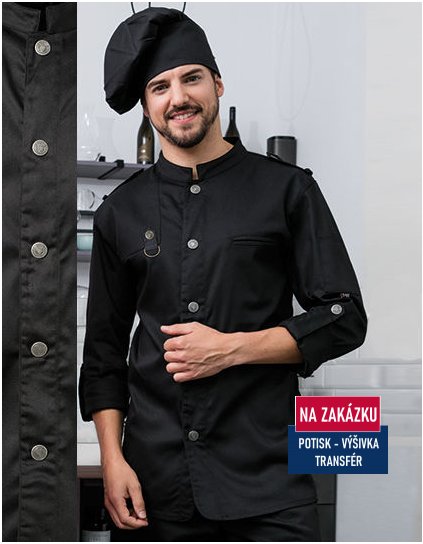 Chefs Jacket Bikerstyle with Epaulettes  G_EX222