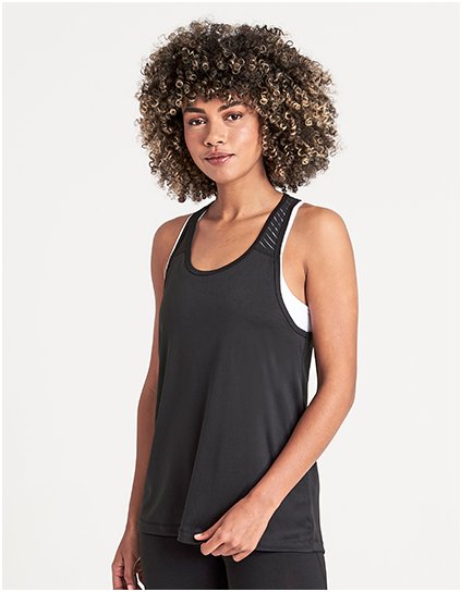 Dámská cool smooth vesta a na cvičení (Barva Jet Black, Velikost XS)