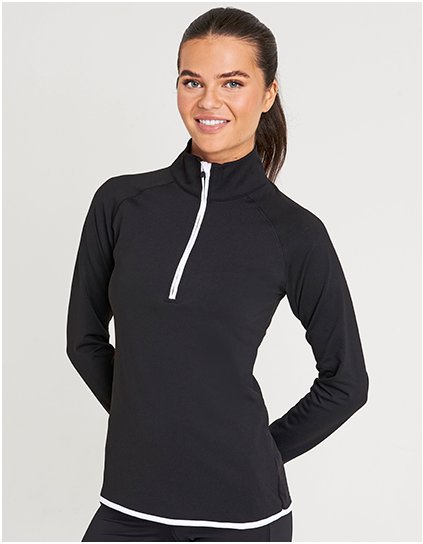 Dámská tepláková mikina na 1/2 zip (Barva Charcoal (Solid), Velikost XS)