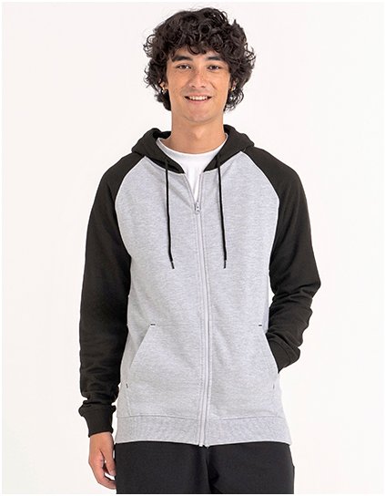 Baseball Zoodie (Barva Charcoal (Heather), Velikost S)