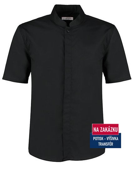 Men`s Tailored Fit Bar Shirt Mandarin Collar Short Sleeve  G_K122