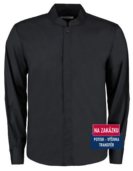 Men`s Tailored Fit Bar Shirt Mandarin Collar Long Sleeve  G_K123