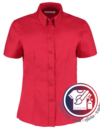 Women`s Tailored Fit Corporate Oxford Shirt Short Sleeve  G_K701