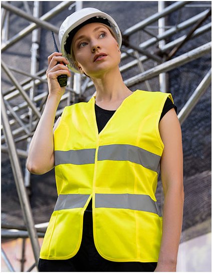 Dámská bezpečnostní vesta a Hi-Vis Frankfurt (Barva Signal Orange, Velikost S (34/36))