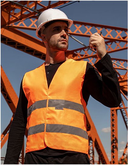 Robustní Hi-Vis bezpečnostní vesta a Goeppingen (Barva Signal Orange, Velikost XXL)