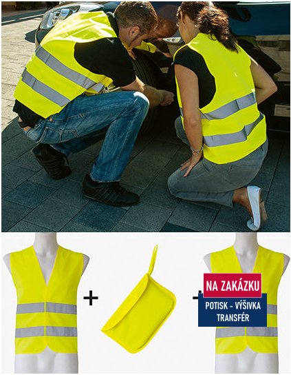 Car Safety Vest Double Pack EN ISO 20471  G_KX506