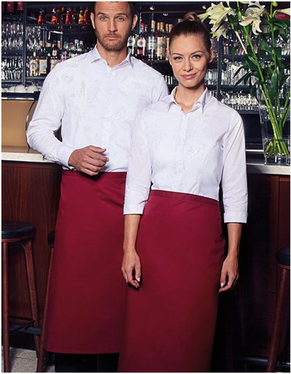 Bistro Apron Ibiza (Barva Anthracite (ca. Pantone 7540C), Velikost 110 x 90 cm)