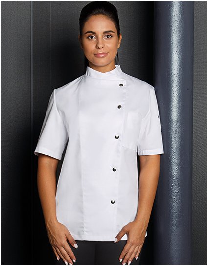Chefs Jacket Greta (Barva Anthracite (ca. Pantone 7540C), Velikost 34)