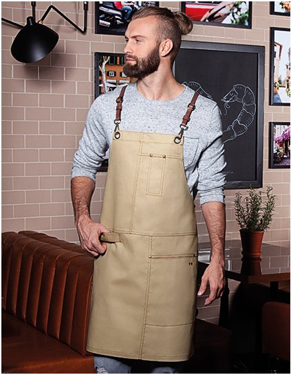 Zástěra na bryndáček Urban X-Style (Barva Beige (ca. Pantone 7529 C), Velikost 68 x 80 cm)