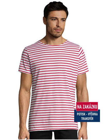 Men`s Round Neck Striped T-Shirt Miles  G_L01398