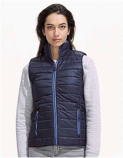 Dámská lehká bodywarmer vlna (Barva Black, Velikost S)