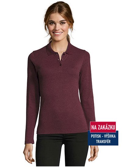 Women`s Long-Sleeve Piqué Polo Shirt Perfect  G_L02083