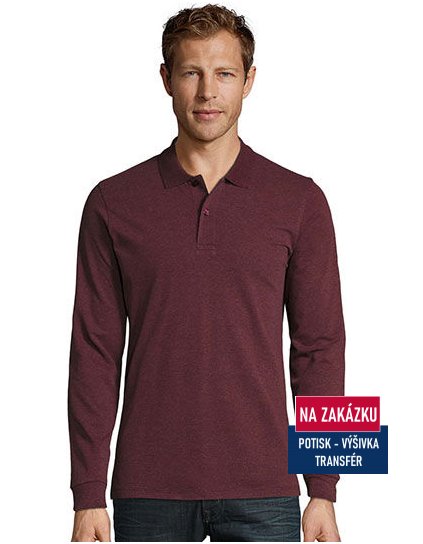 Men`s Long-Sleeve Piqué Polo Shirt Perfect  G_L02087