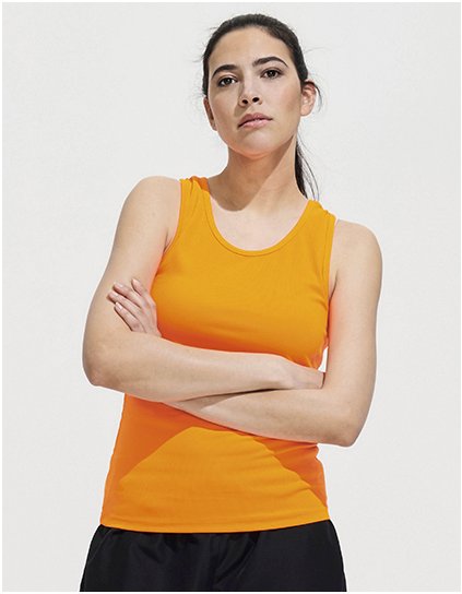 Dámské sportovní tílko Sporty (Barva Neon Yellow, Velikost XS)