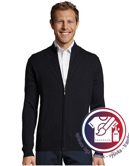 Zipped Knitted Cardigan Gordon Men  G_L413