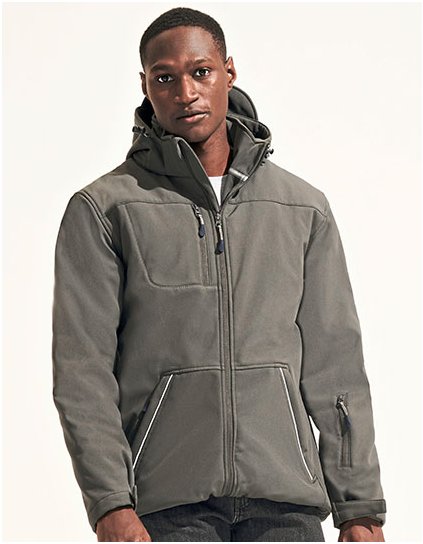 Pánský rockový polstrovaný softshell (Barva Black, Velikost S)