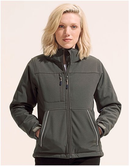 Dámské  rockový polstrovaný softshell (Barva Black, Velikost S)