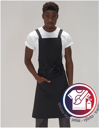 Statement Crossover Bib Apron  G_LF109C