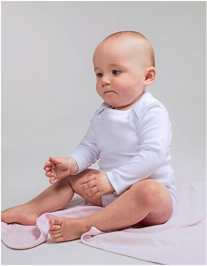 Dětské body s dlouhým rukávem (Barva White, Velikost 0/3 months)