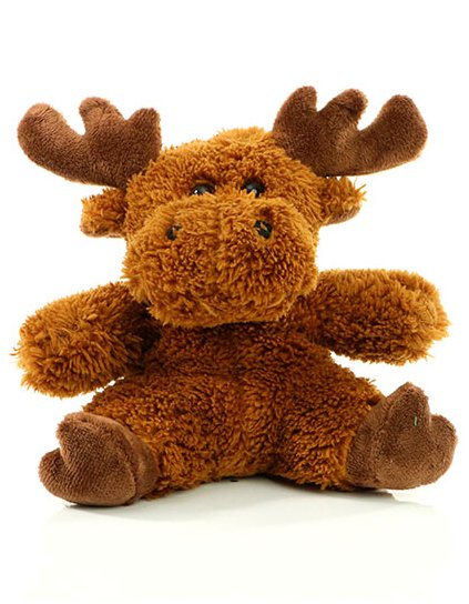 Plyšová hračka MiniFeet® Moose Caro (Barva Brown, Velikost 15 cm)