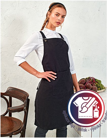 Cross Back Barista Bib Apron  G_PW129