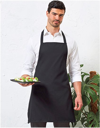 Essential Bib Zástěra (Barva Black (ca. Pantone Black C), Velikost 67 x 78 cm)