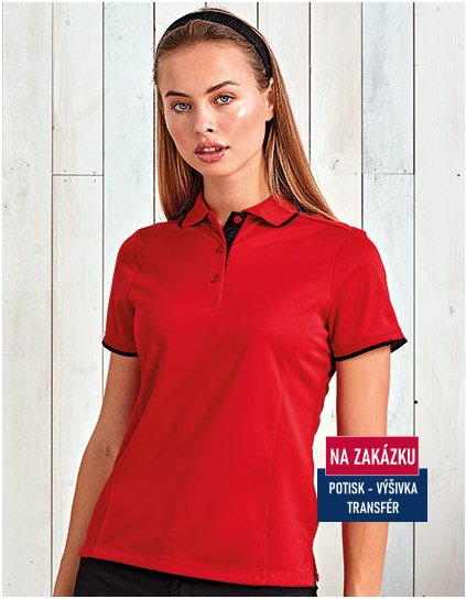 Ladies` Contrast Coolchecker Polo  G_PW619