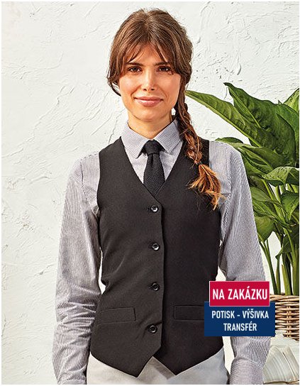 Ladies` Lined Polyester Waistcoat  G_PW623