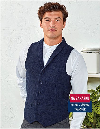 Mens Herringbone Waistcoat  G_PW625