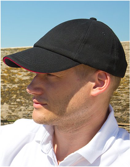 Čepice z těžké broušené bavlny (Barva Black, Velikost One Size)