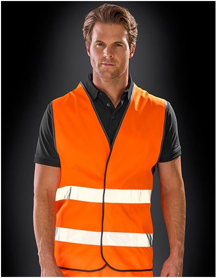 Bezpečnostní vesta a s vysokým visem (Barva Fluorescent Yellow, Velikost S/M)