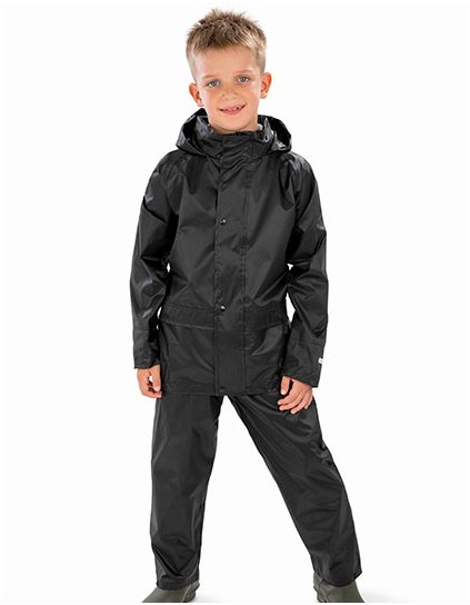 Juniorský oblek do deště (Barva Black, Velikost XS (3-4))