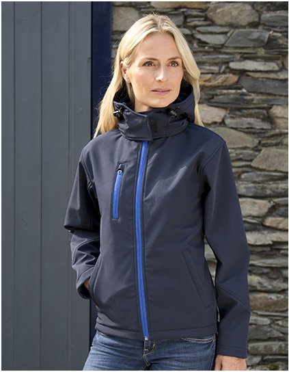 Dámská Soft Shell bunda TX Performance s kapucí (Barva Black, Velikost XS)