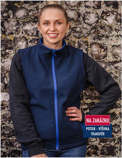 Ladies` Printable Soft Shell Bodywarmer  G_RT232F