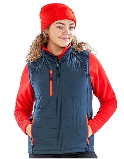 Softshellová vesta a z recyklovaného kompasu (Barva Black, Velikost XS)
